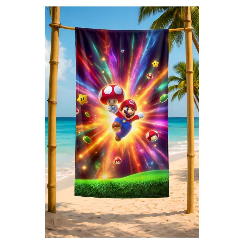 Toalha Gamer Banho Praia Piscina Decoração Varios Modelos Jogos Macia Secagem rápida
