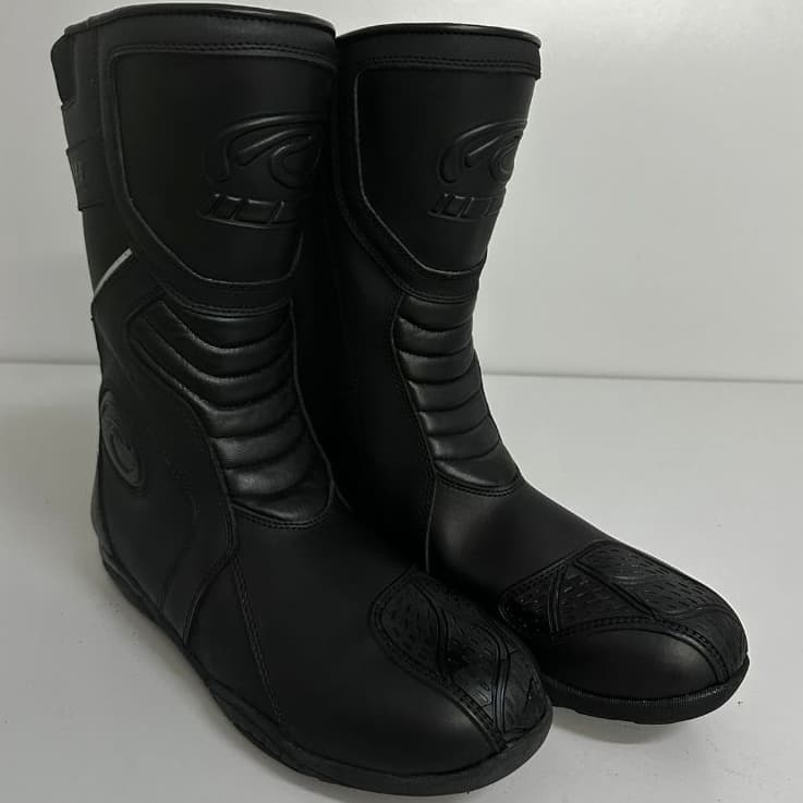 BOTA DE MOTOQUEIRO MOTOCICLISTA RIFFEL TOURING PRETA LIQUIDAÇÃO OPORTUNIDADE