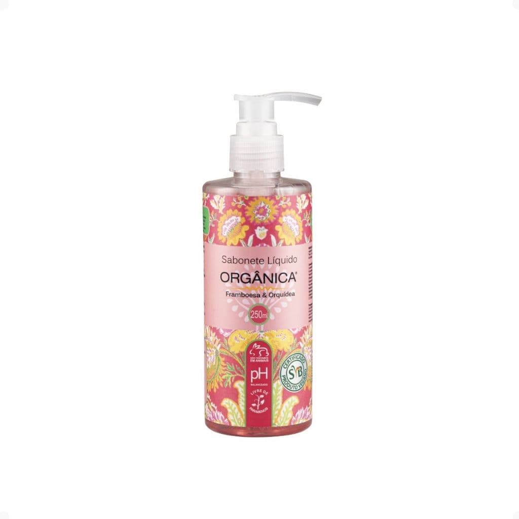 Sabonete Líquido Framboesa Orquídea Orgânica Frasco 250ml