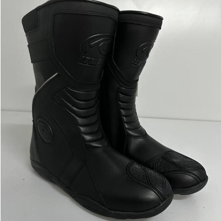 BOTA DE MOTOQUEIRO MOTOCICLISTA RIFFEL TOURING PRETA LIQUIDAÇÃO OPORTUNIDADE