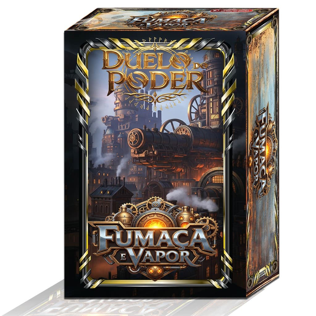 Deck Fumaça e Vapor Jogo de Cartas Épico com 56 cartas Únicos Duelo do Poder para Toda Família!