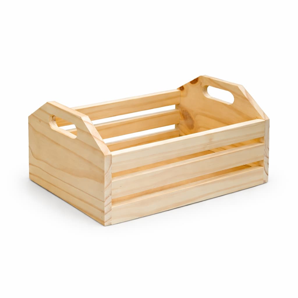 Cesta Bandeja Organizador Decorativo com Alça Rústico para Casa e Caixa/Caixote de Mesa Premium