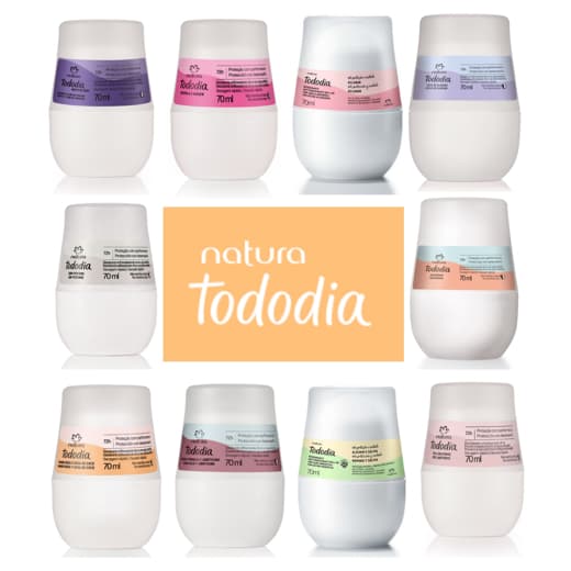 Tododia Desodorante Antitranspirante Roll-on - escolha o seu - 2x70ml - NATURA