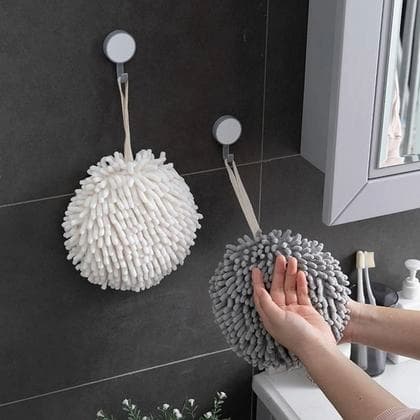 Toalha de Mão em bola - Super Absorvente, Secagem Rápida, Design Moderno