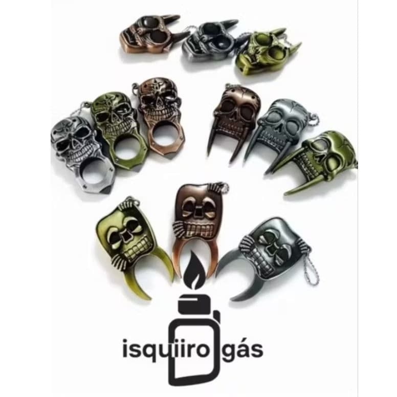 Isqueiro recarregável temas variados caveira 💀 (SEM GÁS)