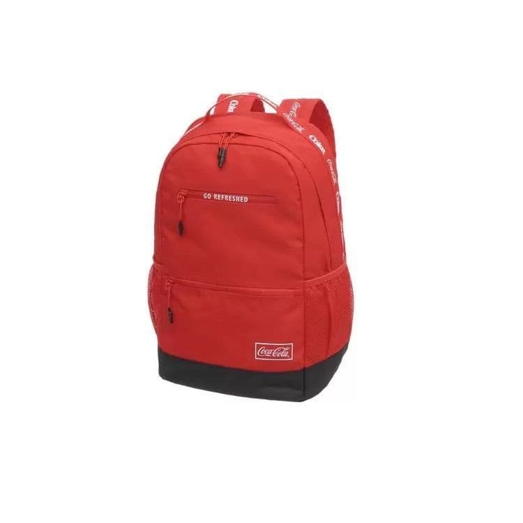 Mochila Coca Cola Strong Vermelha Com Divisórias