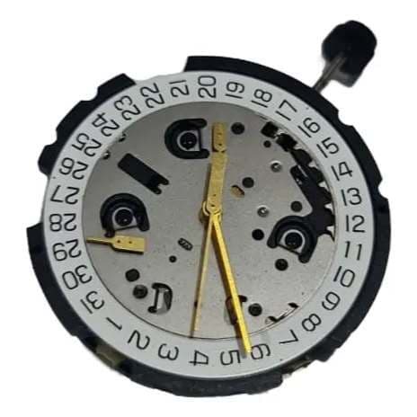 1 Mecanismo  SEM MOLA maquina  Relógio pulso COMPATIVEL G10.212 Calendário Posição 4 atençao SEM MOLA do calendario