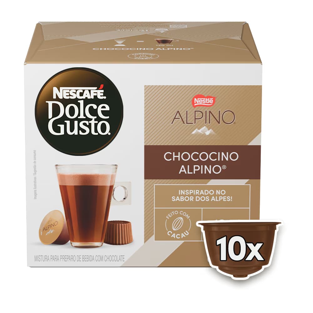 Cápsula NESCAFÉ Chococino Alpino Dolce Gusto 10 Unidades 178g