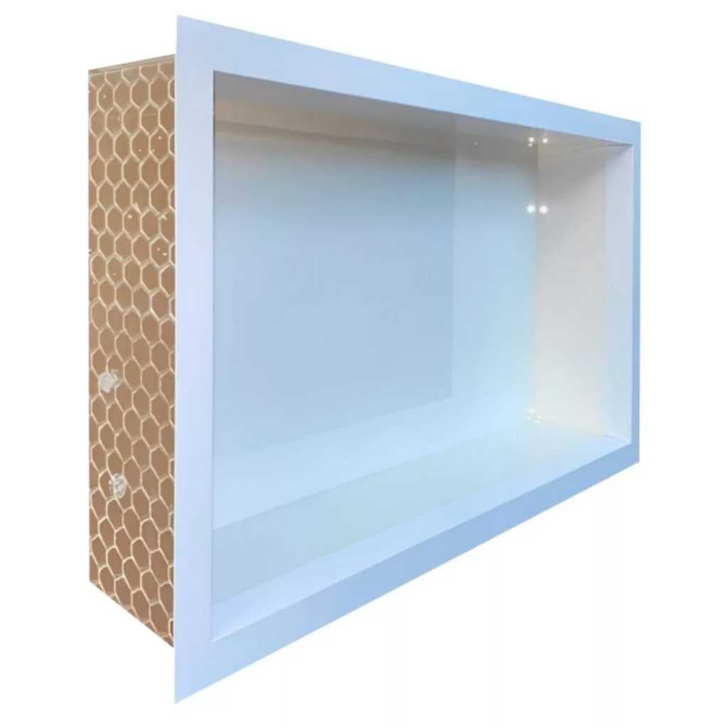 Nichos Em Porcelanato Para Banheiro de Embutir Com Borda De Aluminio Sob Medida Até 80 cm