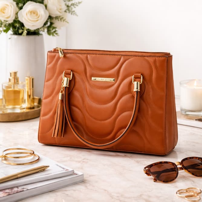 Bolsa Feminina Shopbag Bordada Vegas Média Grande