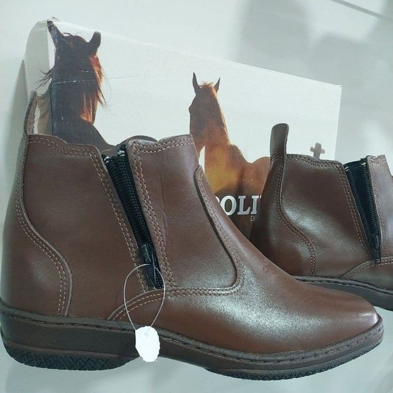 Bota Casual Social Masculina Em Couro Legitimo Botina Solado Borracha Costurado Calçado Marca Campolina