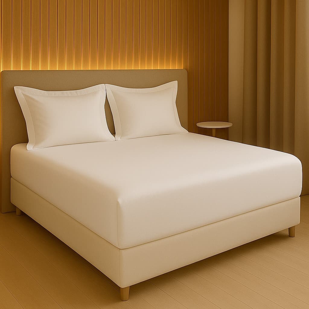 Jogo de Cama Queen 3 Peças 100% Algodão 400 Fios Sem Ponto Palito Premium Macio