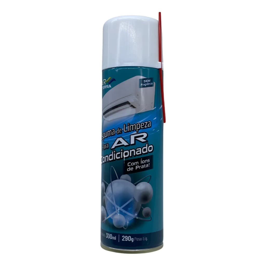 Espuma De Limpeza Para Ar Condicionado 300ml Ar Da Terra Íons De Prata