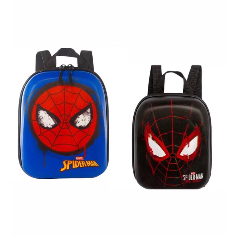 Mochila Mala Lancheira Escolar Infantil Menino P Volta as Aulas Super Herois Homem Aranha Homem de Ferro Batman Marvel