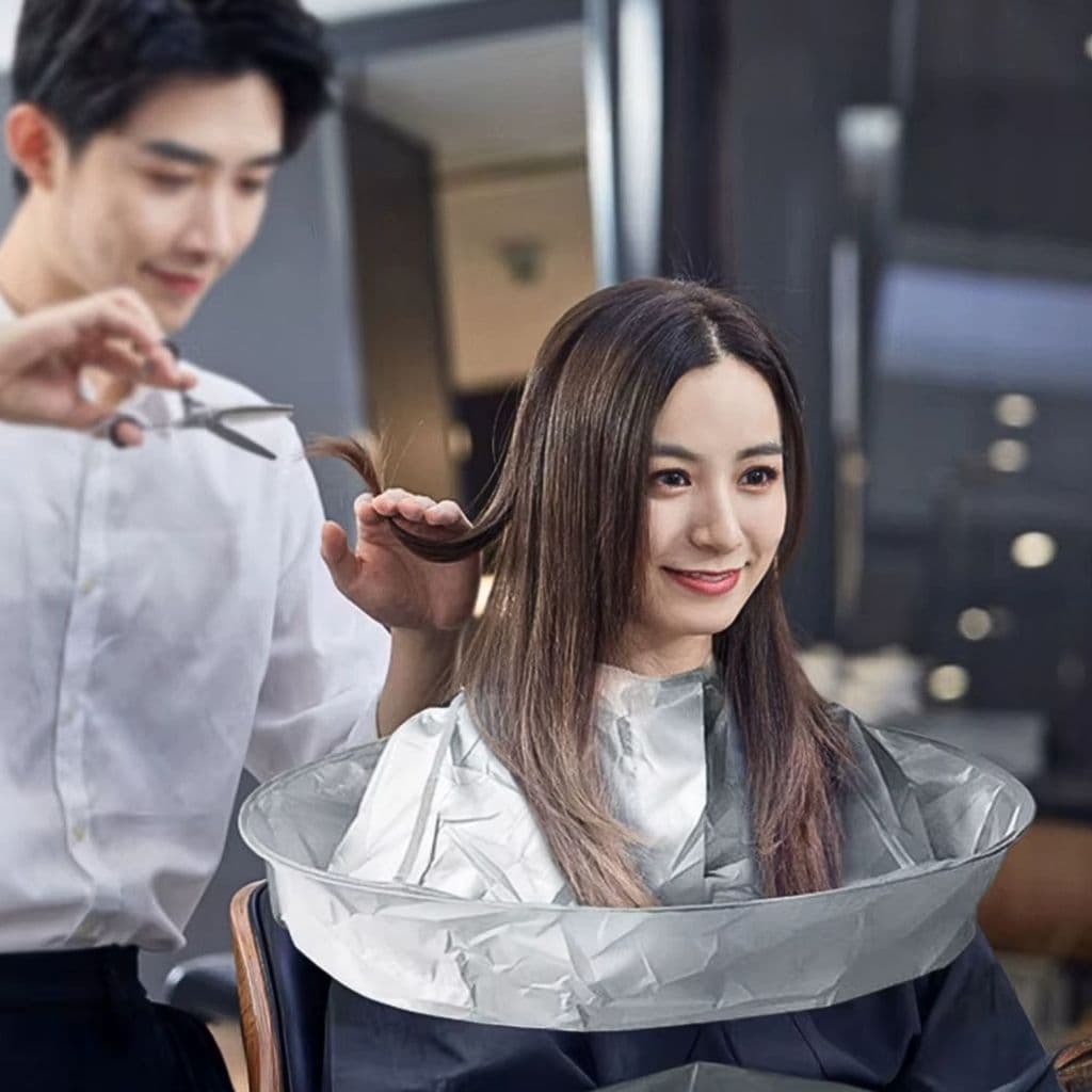 Ferramentas De Corte De Cabelo Salão De Beleza Barbeiro Capa Adulto Curto