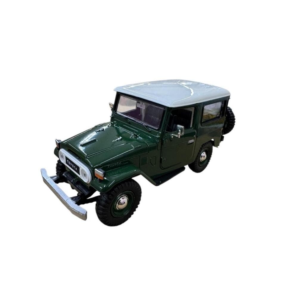 Carrinho De Metal Miniatura Toyota FJ40 Carro De Ferro Colecionável Abre Porta E Capô
