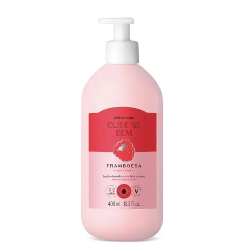 Loção Hidratante Corporal Framboesa 400ml Cuide-se Bem O Boticário Original