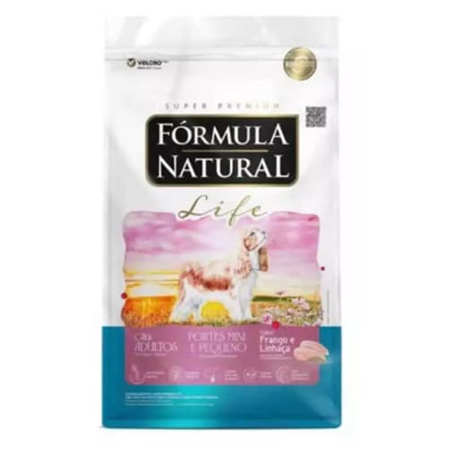 Fórmula Natural Super Premium Life Cães Adultos Portes Mini e Pequeno Frango e Linhaça 2,5kg