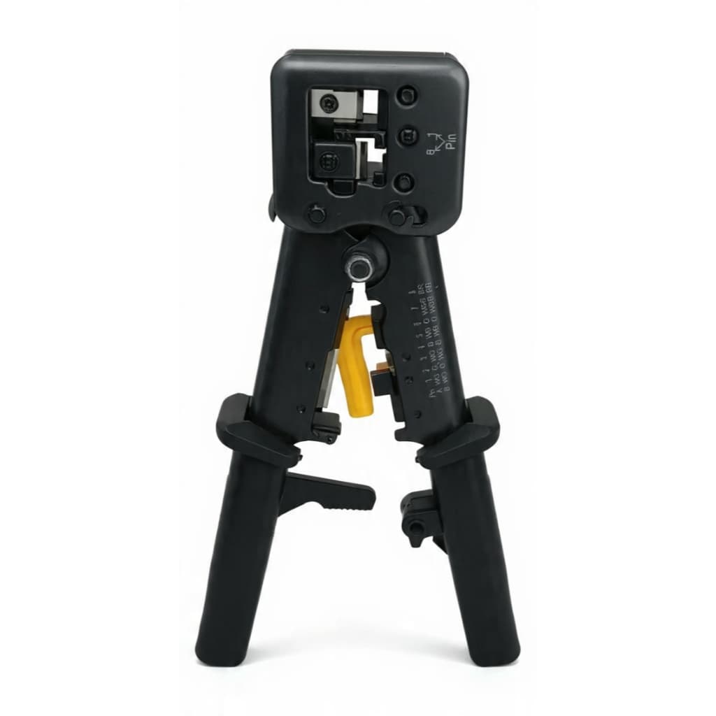 Alicate Crimpador e Decapador Profissional EZ-RJ45/RJ11 - BOM-1701 para Rede e Telefonia