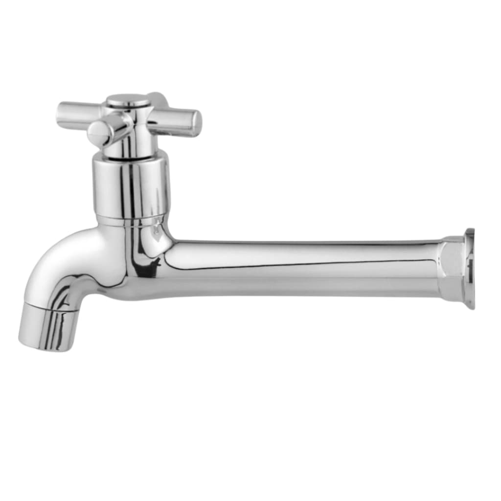 Torneira Tanque Jardim Cozinha Garagem Parede Abs 17cm 1/4v Cromada