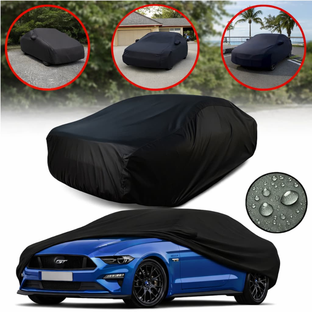 Capa Em Couro Ecológico Para Cobrir Carro 100% Impermeável
