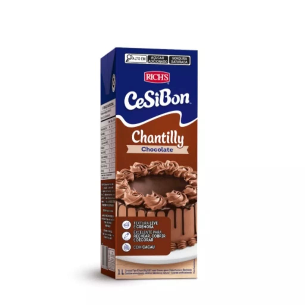 Chantilly CesiBon Sabor Chocolate 1L