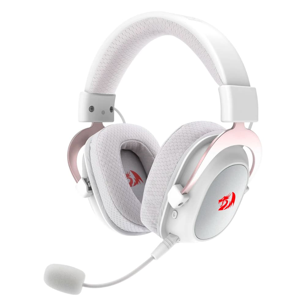 Fone De Ouvido Headset Gamer Zeus Pro H510W Sem Fio Branco