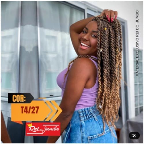 Cabelo Ser Mulher Super Jumbo Degradê 399g Cor T4/27 para Cabelos Longos Com Volume e Estilo