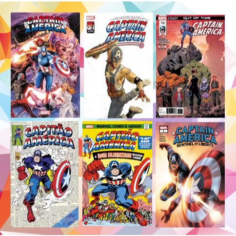 Coleção HQ Formatinho Capitão América / Homem de Ferro / Super Homem / Wolverine / Batman