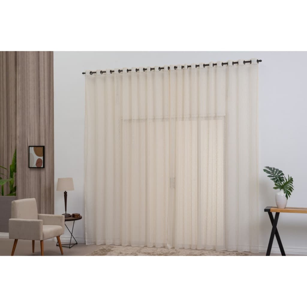 Cortina De Renda 10,00 X 2,80 Para Sala E Quarto Decoração