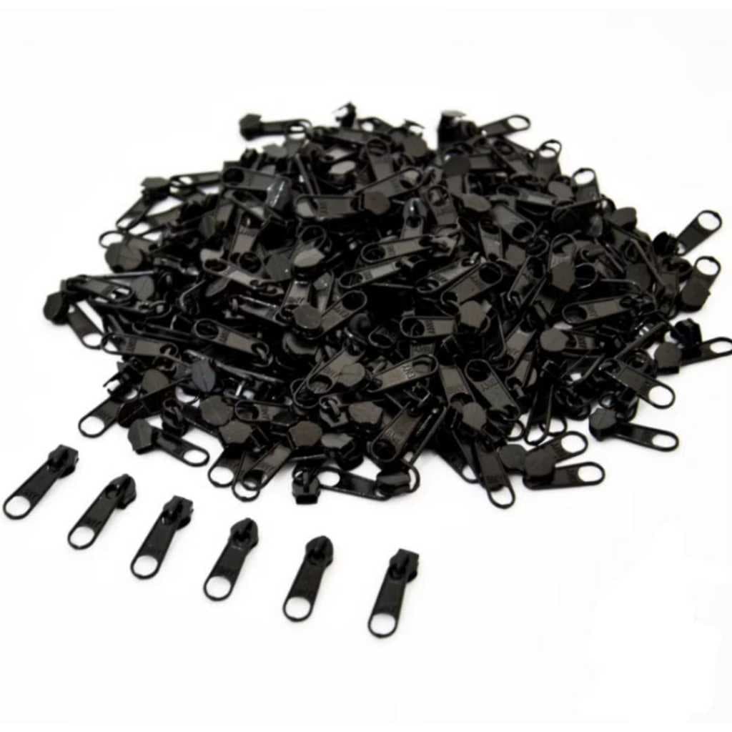 Cursor 50 Unidades Número 5 Preto, Para Zíper Nylon , MC