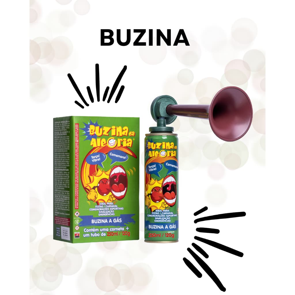 Buzina Da Alegria a gás - 120g