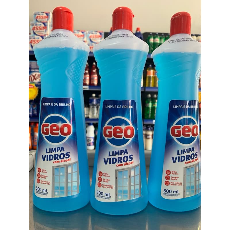 Limpa Vidros GEO 500ml | Brilho Sem Manchas, Ação Rápida e Transparência Total