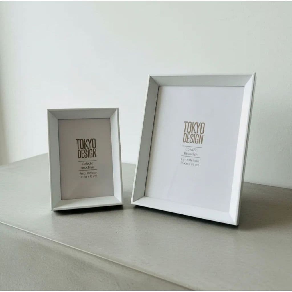 KIT 2 PORTA RETRATOS 10X15 | 15X20 - FOTO - DECORAÇÃO - Poliestireno, PVC e MDF