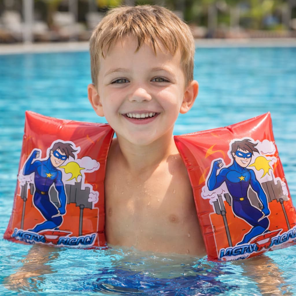 Boia infantil Menino para braço piscina facil manuseio