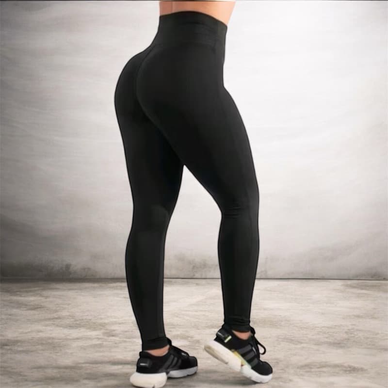Calça Legging Selene Fitness contura Alta Levanta Bumbum Zero Transparência.