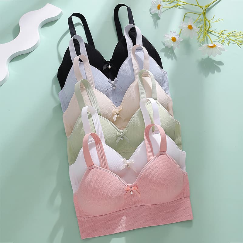 Sutiã Feminino Top Sem Aro Respirável Ultrafino Confortável Várias Cores