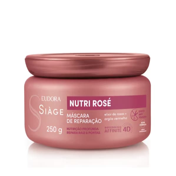 Máscara Capilar Siàge Nutri Rosé 250g Original – Nutrição e Brilho