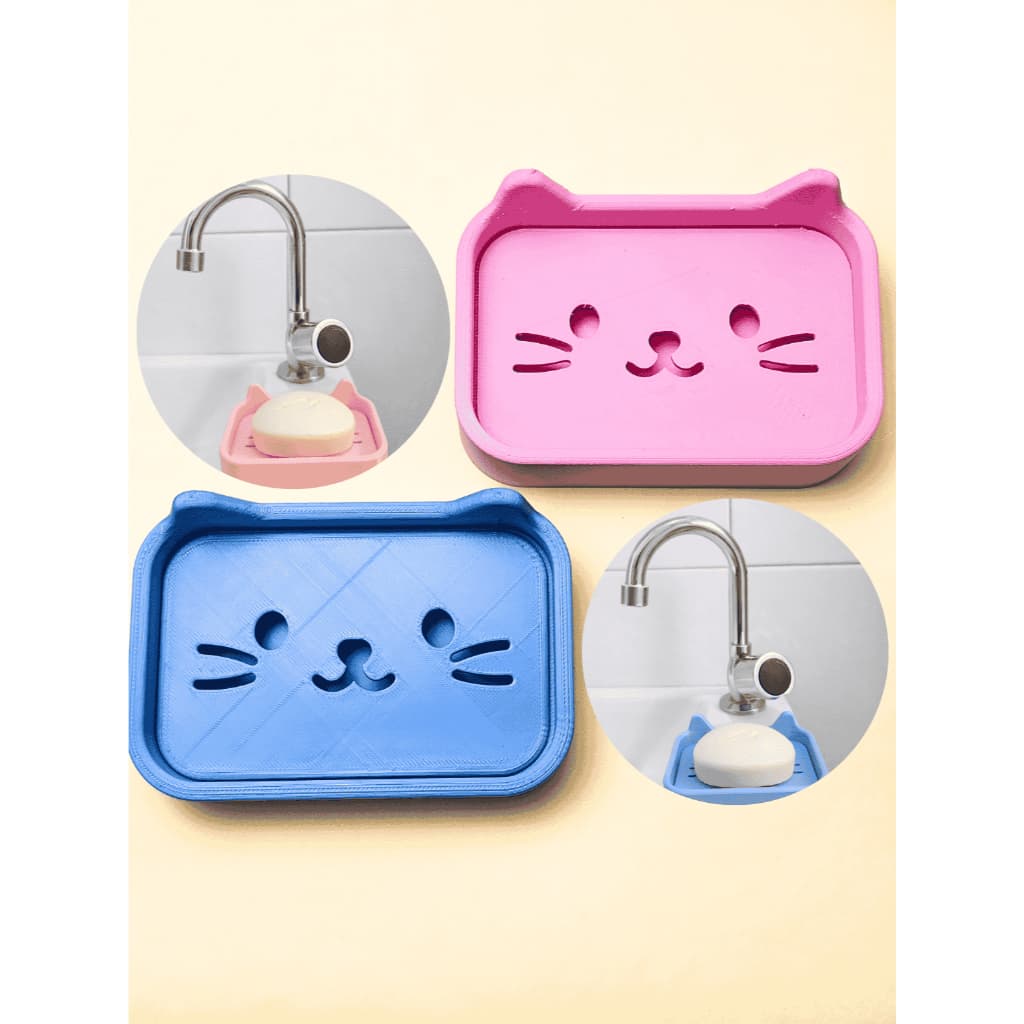 Saboneteira Gatinho  | Saboneteira para Pia, banheiro Fofa