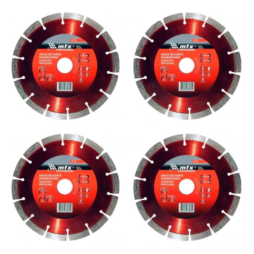 Disco De Corte Corte Diamantado 7 Pol Segmentado Mtx 180 Mm