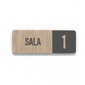 Placa Sinalização Indicativa Sala Numerada