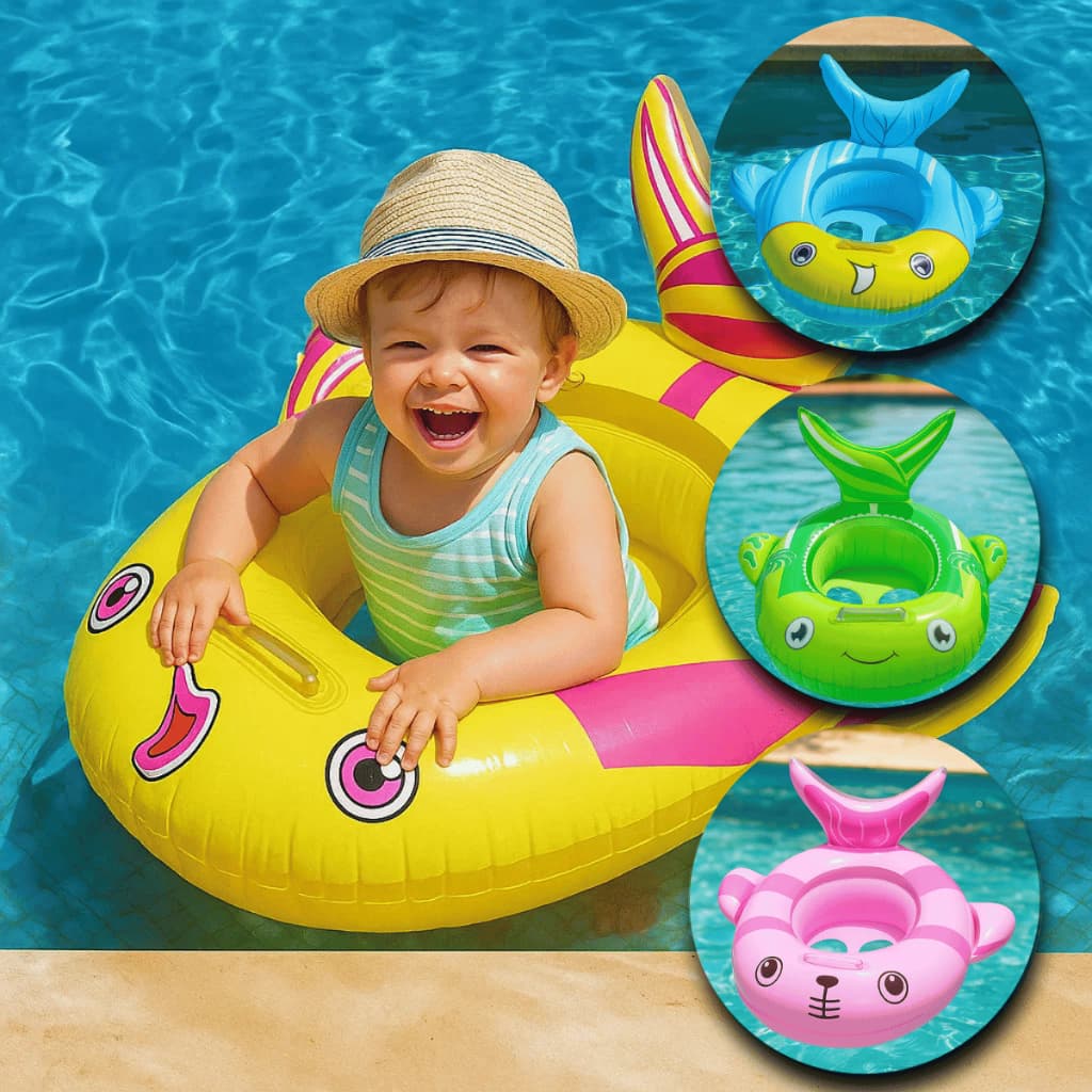 Boia Infantil Com Assento Inflável Para Crianças Verão Piscina