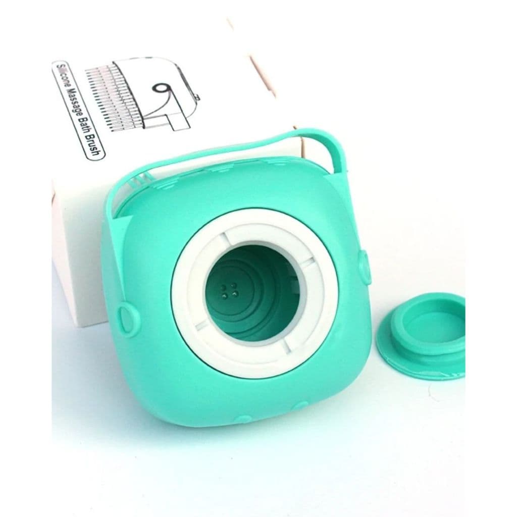 Kit 3 Esponjas de Banho Silicone com Dispenser | Escovas Massageadora Corporal | Esponjas de Limpeza