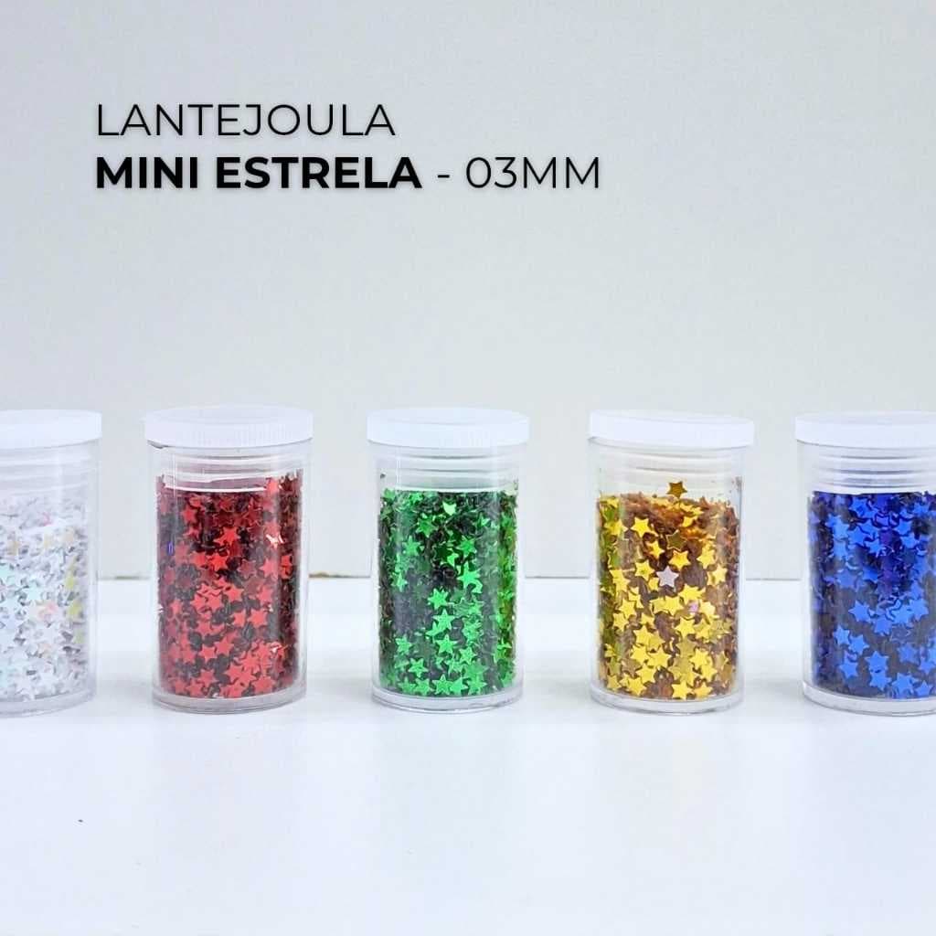 Lantejoula MINI ESTRELA 3mm (POTINHO | Escolha a partir de 3 Gramas) para Laços e Tiaras
