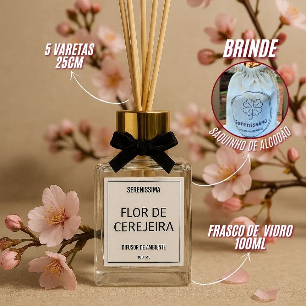 Difusor de Ambiente 100ml Varetas Aromatizador de Ambiente Vidro Essência Perfumada Casa Decoração