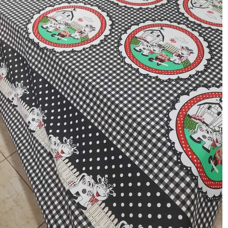 Toalha de mesa para 4 6 8 10 12 Lugares Estampada