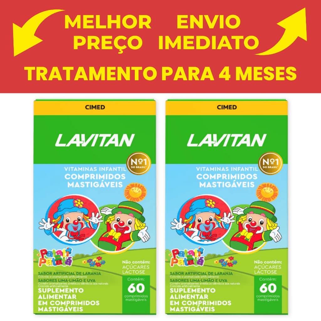 Lavitan Kids Vitamina Infantil Imunidade Patati Patata - (kit com 2)