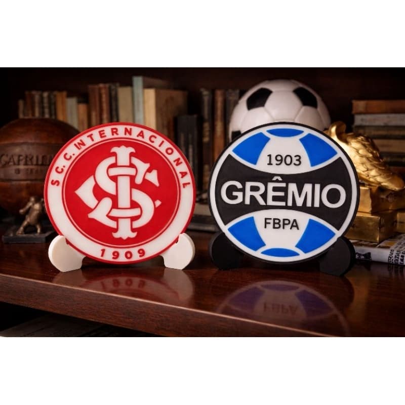 🏆 Brasão Escudo Emblema Grêmio ou Internacional Distintivo – Decoração Premium ⚽🔥 Gremio FBPA Sport Club Internacional