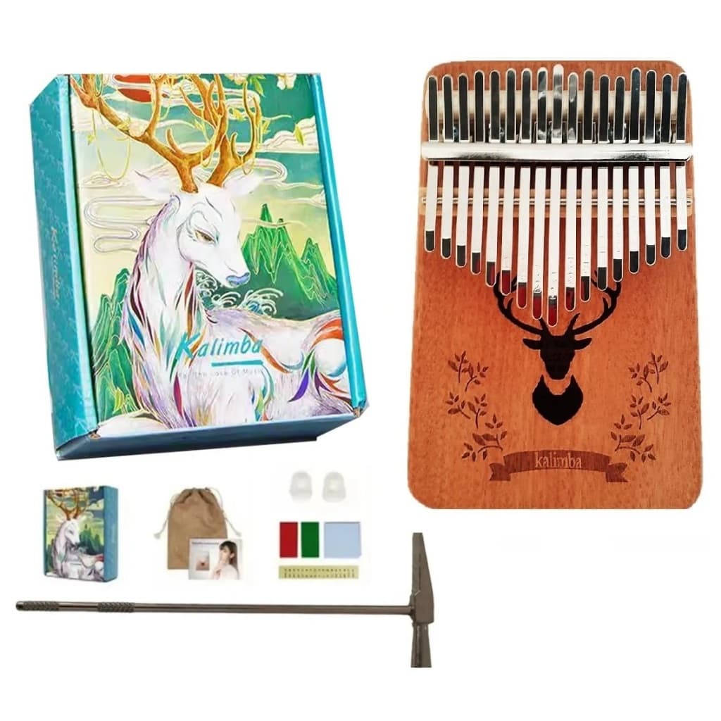 Piano De Dedo 17 Teclas Kalimba Instrumento Africano