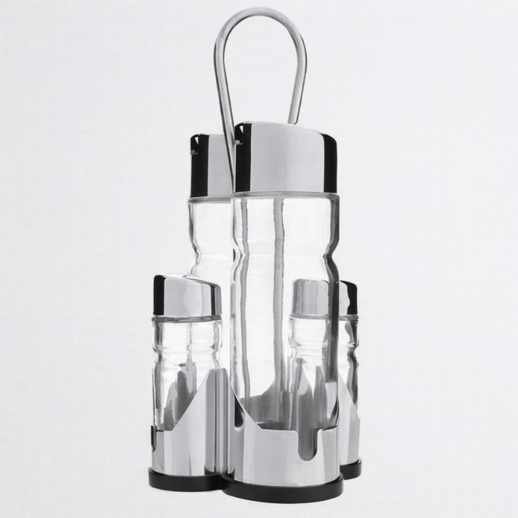Conjunto Porta Azeite Vinagre Saleiro Paliteiro Cozinha Bar